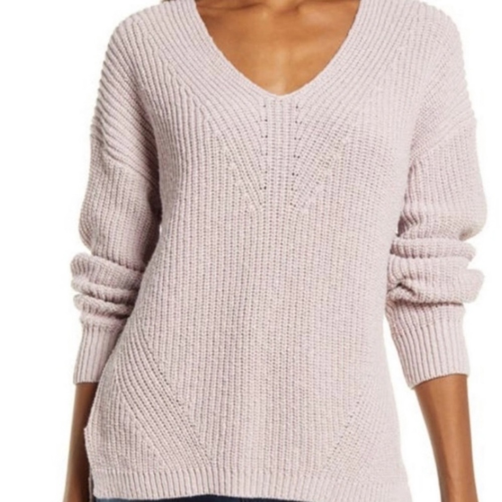 ✨FLASH SALE✨Madewell Ridgeton Pullover Sweater 100% cotton Lilac Pink Knit XL